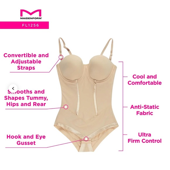 NWT Maidenform Ultra Firm Nude Body Shaper 34C - Picture 4 of 16